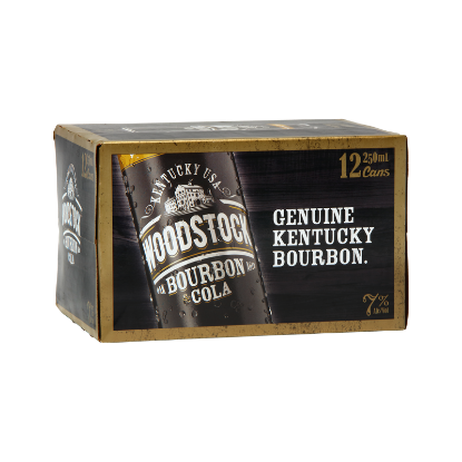 Picture of Woodstock & Cola 7% Cans 12x250ml