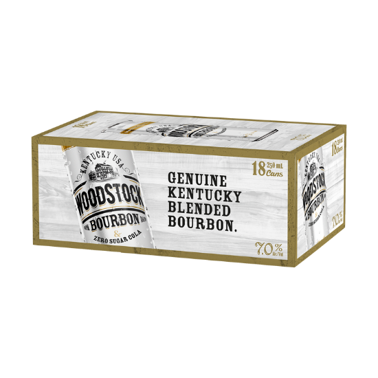 Picture of Woodstock & Zero Sugar Cola 7% Cans 18x250ml