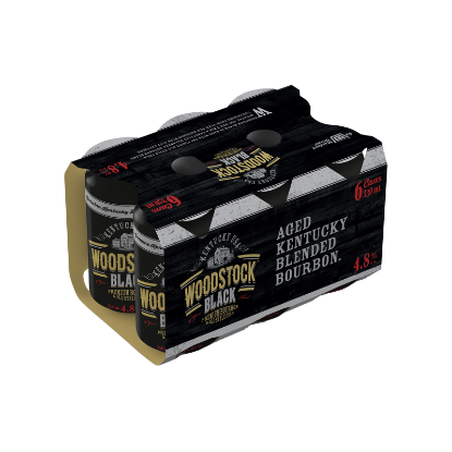 Picture of Woodstock Black 4 Year Blend & Cola 4.8% Cans 6x330ml