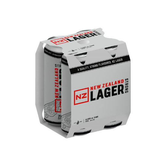 Picture of NZ Lager Strong 7% Cans 4x500ml