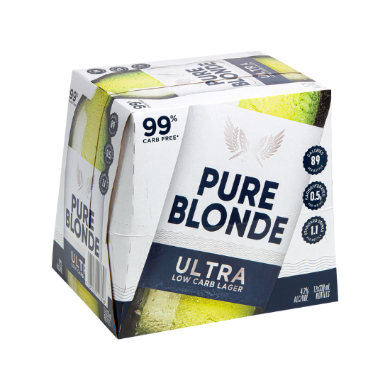 Picture of Pure Blonde Ultra Low Carb Lager Bottles 12x330ml
