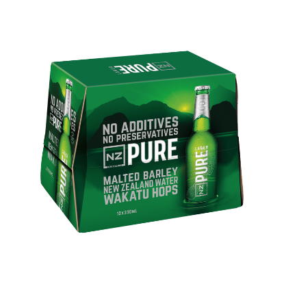 Picture of NZ Pure Lager 4.5% Bottles 12x330ml
