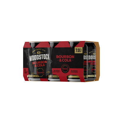 Picture of Woodstock & Cola 7% Cans 6x330ml
