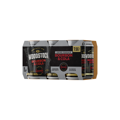 Picture of Woodstock & Zero Sugar Cola 7% Cans 6x330ml