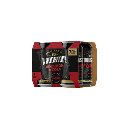 Picture of Woodstock & Cola 7% Cans 4x330ml