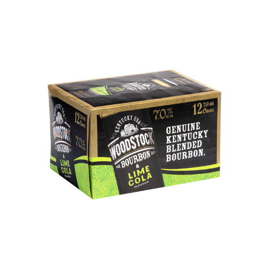 Picture of Woodstock & Lime Cola 7% Cans 12x250ml