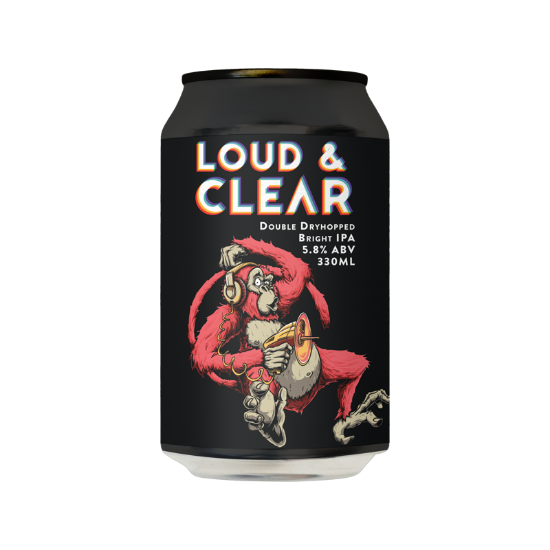Picture of Double Vision Loud & Clear Double Dryhopped IPA Can 330ml