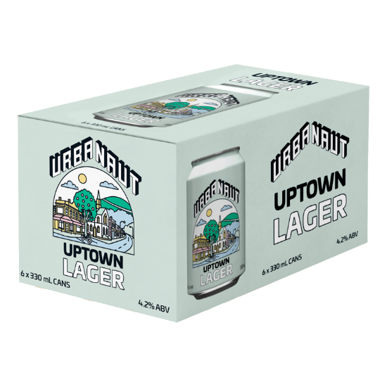 Picture of Urbanaut Uptown Lager Cans 6x330ml