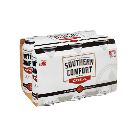 Picture of Southern Comfort & Cola 4.5% Cans 6x375ml