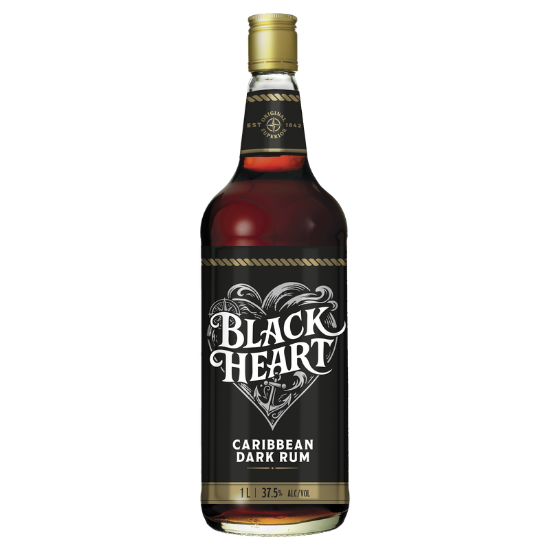 Picture of Black Heart Dark Rum 1 Litre