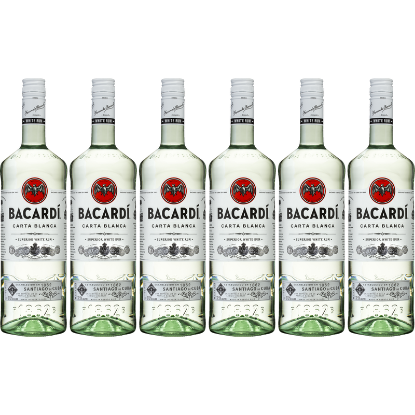 Picture of Bacardí Carta Blanca White Rum 6x1 Litre