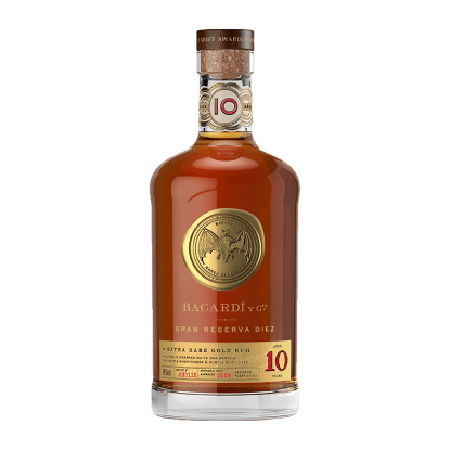 Picture of Bacardí Gran Reserva Diez 10YO Extra Rare Gold Rum 700ml
