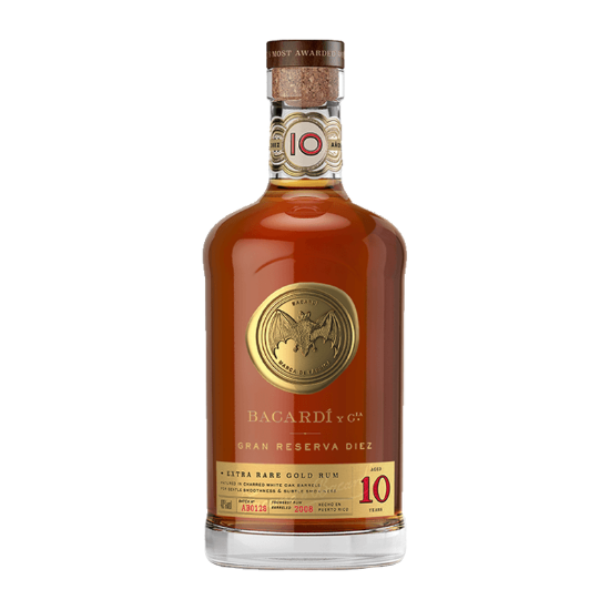 Picture of Bacardí Gran Reserva Diez 10YO Extra Rare Gold Rum 700ml