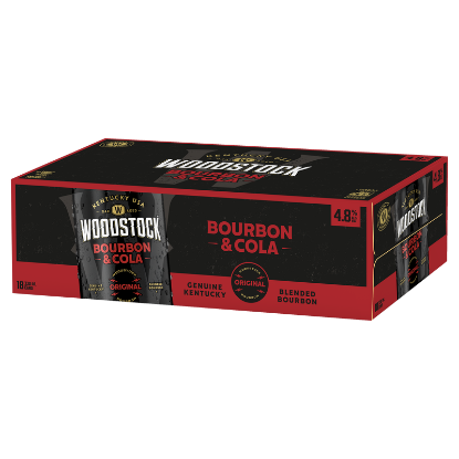 Picture of Woodstock & Cola 4.8% Cans 18x330ml