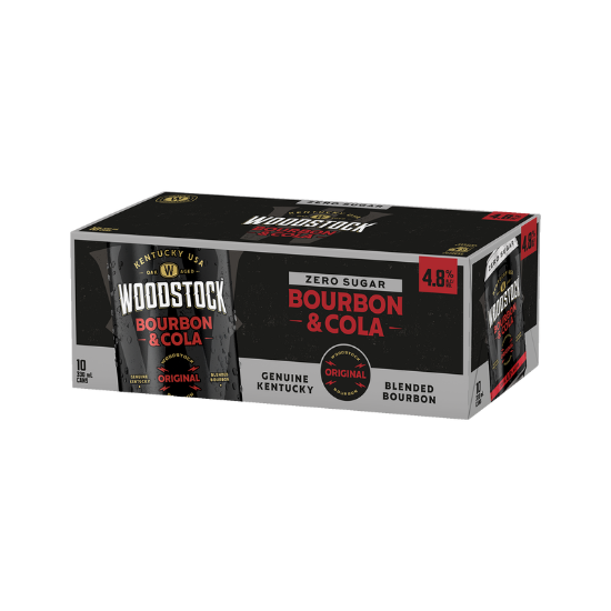 Picture of Woodstock & Zero Sugar Cola 4.8% Cans 10x330ml
