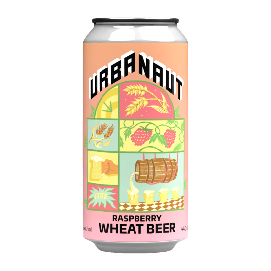 Picture of Urbanaut Raspberry Wheat Beer Can 440ml