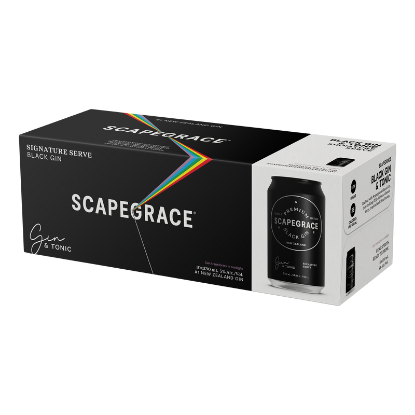 Picture of Scapegrace Black Gin & Tonic 5% Cans 10x330ml