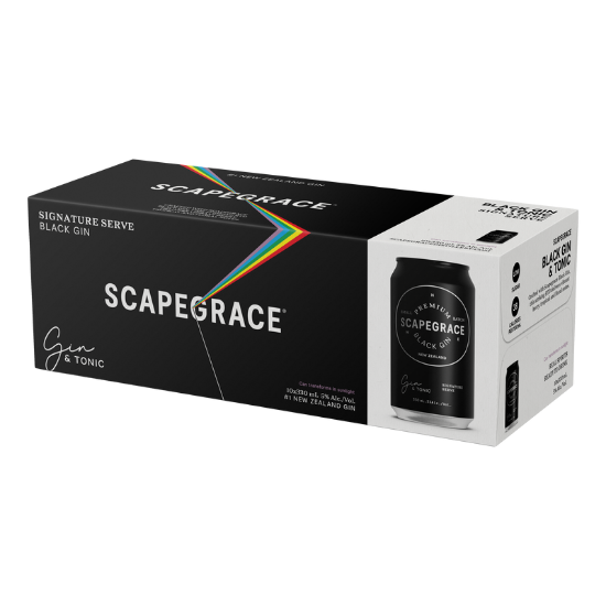Picture of Scapegrace Black Gin & Tonic 5% Cans 10x330ml