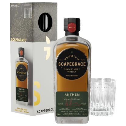 Picture of Scapegrace Anthem Single Malt & Tumbler Glass Gift Pack 700ml