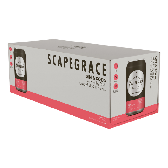 Picture of Scapegrace Gin & Soda Grapefruit & Hibiscus 5% Cans 10x330ml