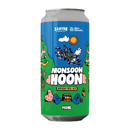 Picture of Canyon Brewing x Bike Glendhu Monsoon Hoon Bright IPA Can 440ml