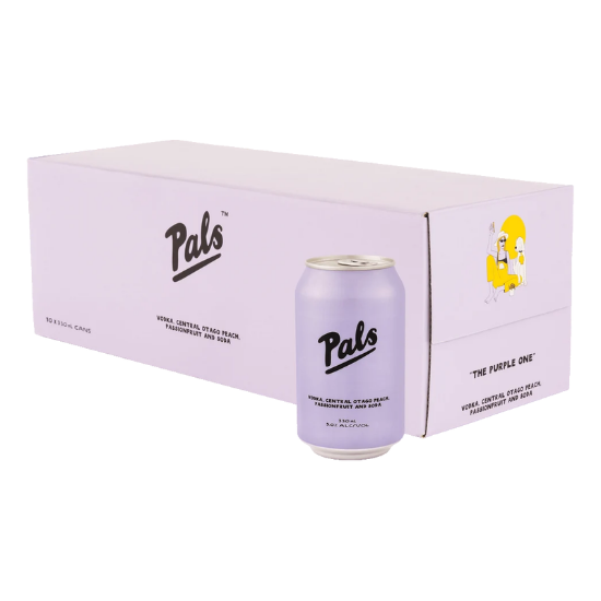 Picture of Pals Vodka Peach Passionfruit Soda 5% Cans 10x330ml