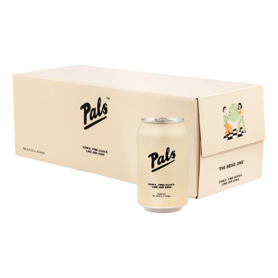 Picture of Pals Vodka Pink Guava Lime Soda 5% Cans 10x330ml