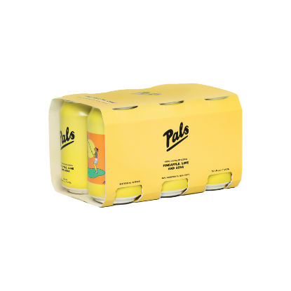 Picture of Pals Vodka Pineapple Lime Soda 5% Cans 6x330ml
