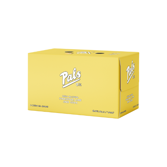 Picture of Pals 0% Pineapple Lime Soda Cans 6x330ml