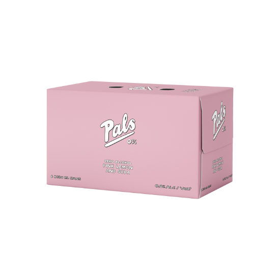 Picture of Pals 0% Pink Lemon Soda Cans 6x330ml