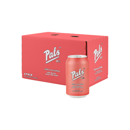 Picture of Pals 0% Red Peach Yuzu Soda Cans 6x330ml