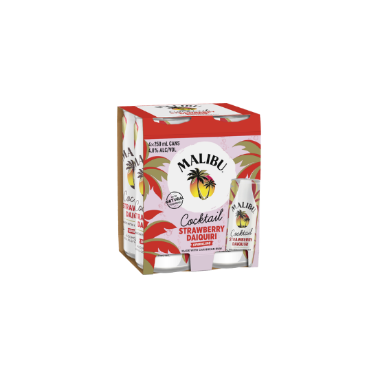 Picture of Malibu Cocktails Strawberry Daiquiri 4.8% Cans 4x250ml