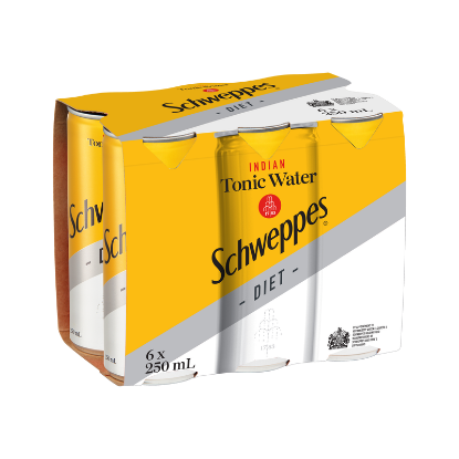 Picture of Schweppes Diet Indian Tonic Water Cans 6x250ml