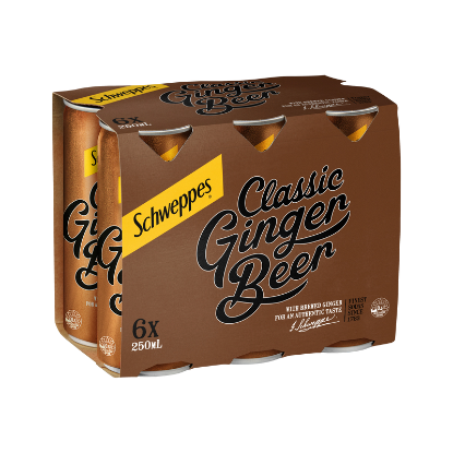 Picture of Schweppes Classic Ginger Beer Cans 6x250ml