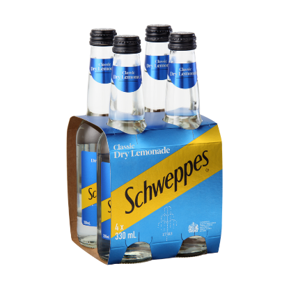 Picture of Schweppes Classic Dry Lemonade Bottles 4x330ml