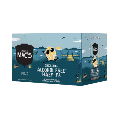 Picture of Mac's Chill Bill Alcohol Free Hazy IPA Cans 6x330ml