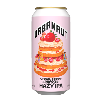 Picture of Urbanaut Strawberry Shortcake Hazy IPA Can 440ml