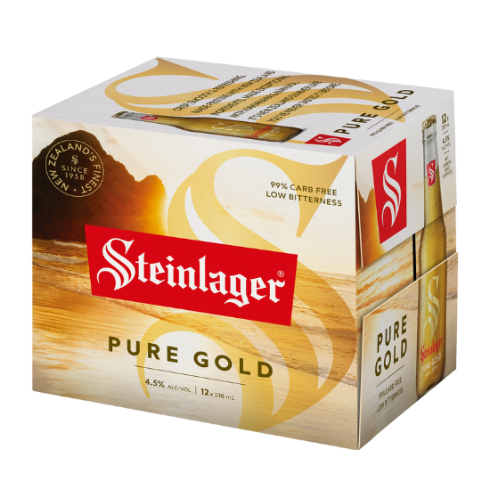 Picture of Steinlager Pure Gold Bottles 12x330ml