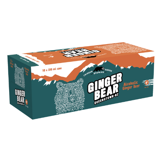 Picture of Crimson Badger Brewing Ginger Bear 4% Cans 10x330ml