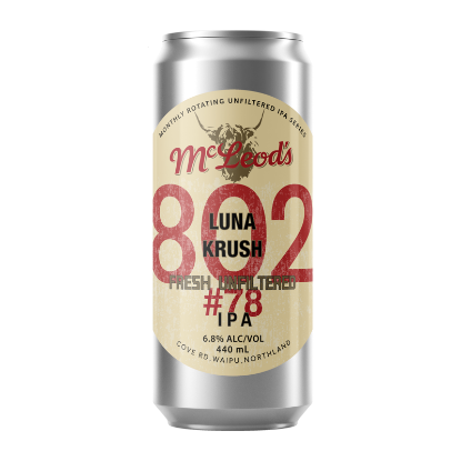 Picture of McLeod's 802 Fresh Unfiltered #78 IPA Can 440ml