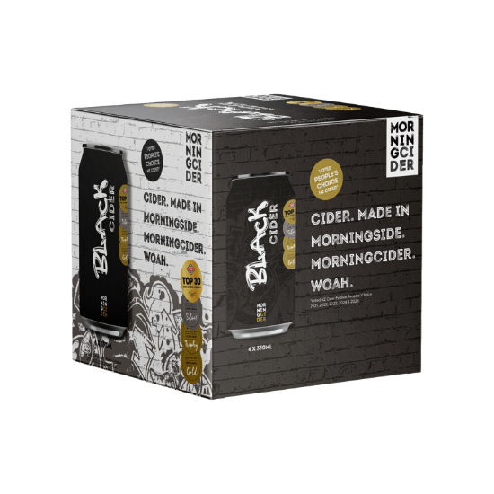 Picture of Morningcider Black Cider Cans 4x330ml