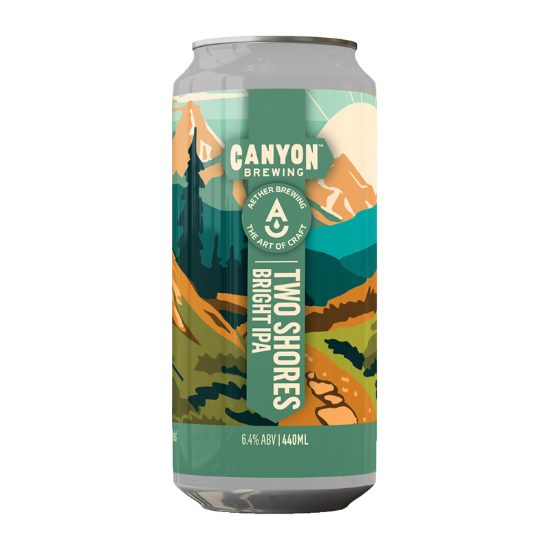Picture of Canyon Brewing x Aether Brewing Two Shores Bright IPA Can 440ml