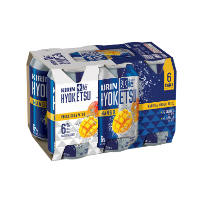 Picture of Kirin Hyoketsu Mango Vodka Soda 6% Cans 6x330ml