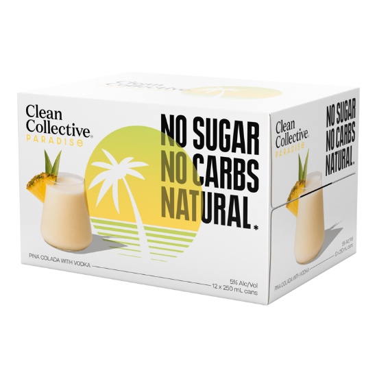 Picture of Clean Collective Paradise Pina Colada with Vodka 5% Cans 12x250ml